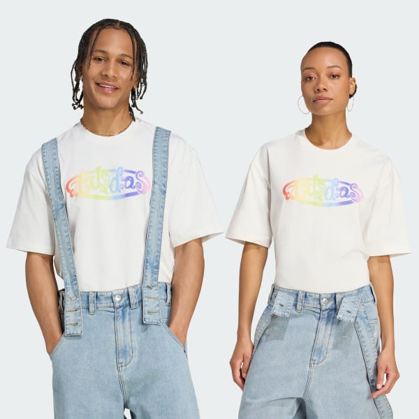 Hvid adidas x Jeremy Scott Graphic T-shirt