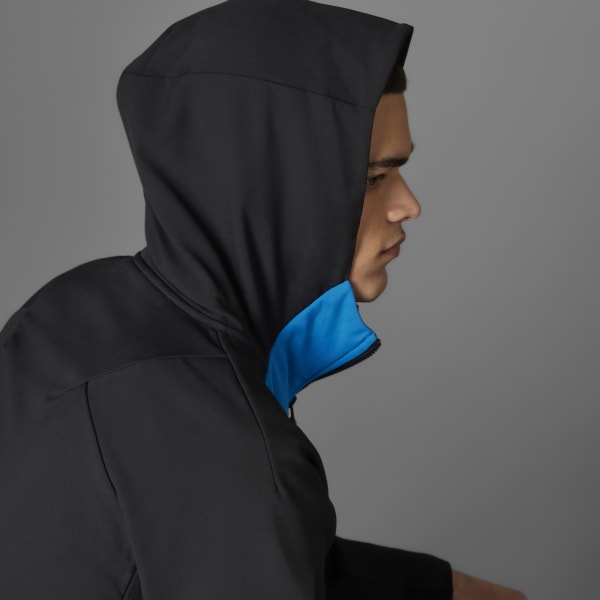 Negro Campera Designed for Gameday Premium Cierre Frontal