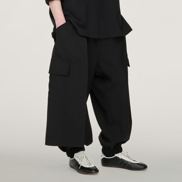 Sort Y-3 Sport Uniform Cuffed Cargobukser