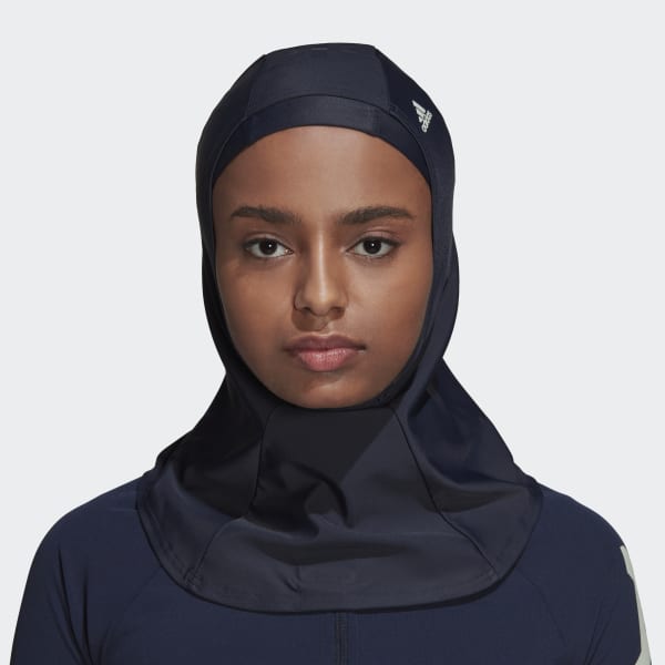 Blue 3-Stripes Swim Hijab