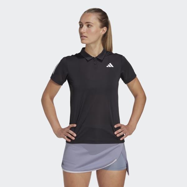 Black Club Tennis Polo Shirt