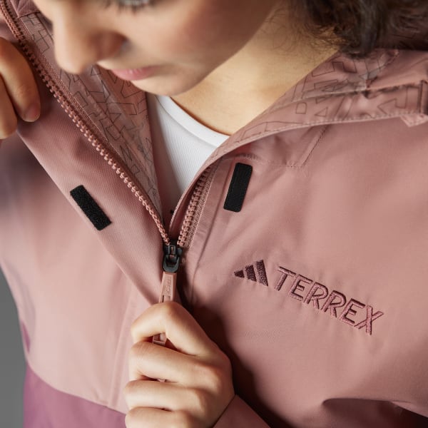 Pink Terrex Xploric 2.5L Climaproof anorak