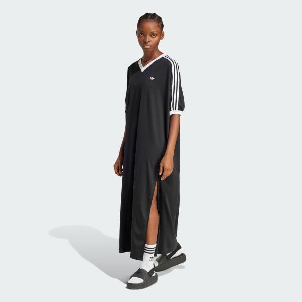 Noir Robe en V oversize Adilenium Season 3