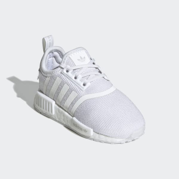 White NMD_R1 Refined Shoes