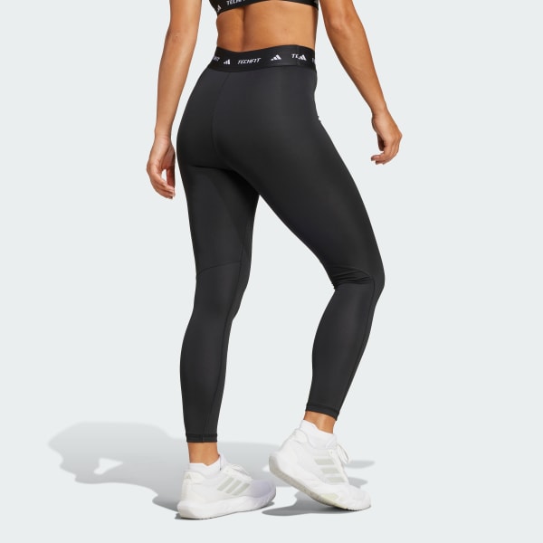 Schwarz TECHFIT 7/8-Leggings