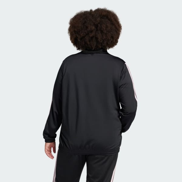 Nero Giacca da allenamento Tricot 3-Stripes (Curvy)