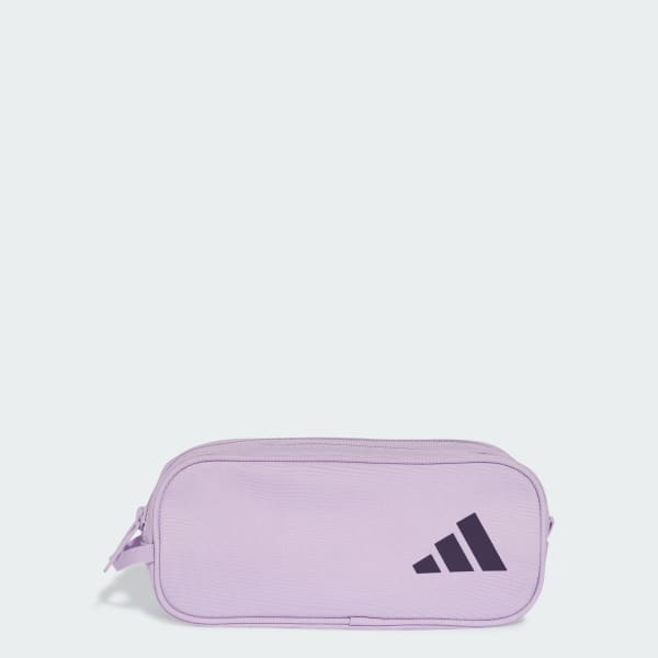 adidas Two Zipper Pencil Case - Purple | Free Shipping with