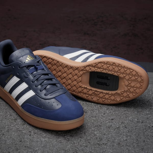 Adidas leather shoes blue shop