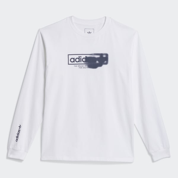 Bianco T-shirt Washed Out 4.0 Logo Long Sleeve (Neutral) VC017