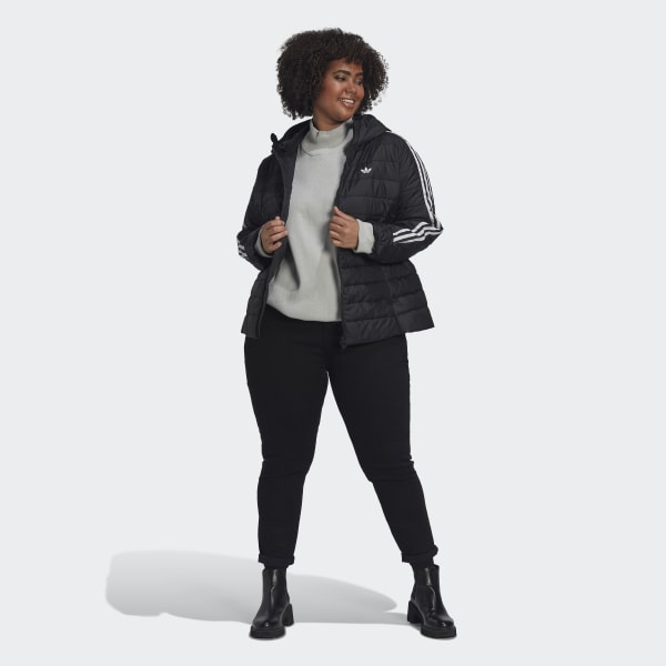 Zwart Premium Slim-fit Jack met Capuchon (Grote Maat) TB105