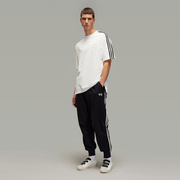 Μαύρο Y-3 3-Stripes Cuffed Track Pants