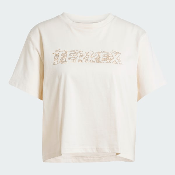 Blanco Polera Terrex Estampada