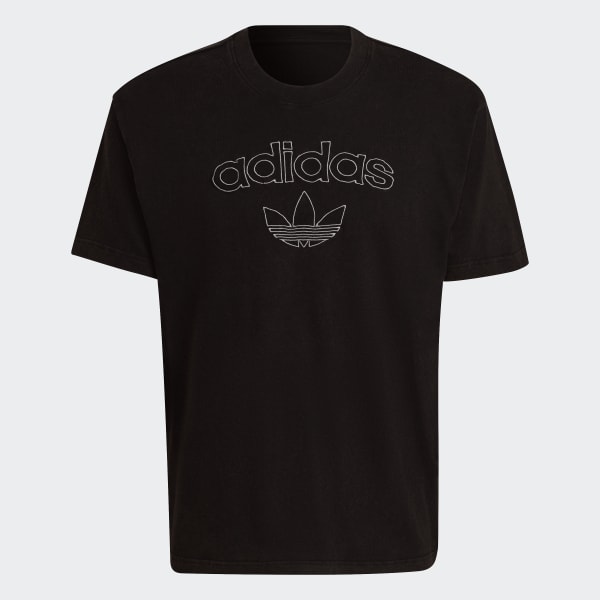 Svart Collegiate Garment Wash Originals Tee SX657