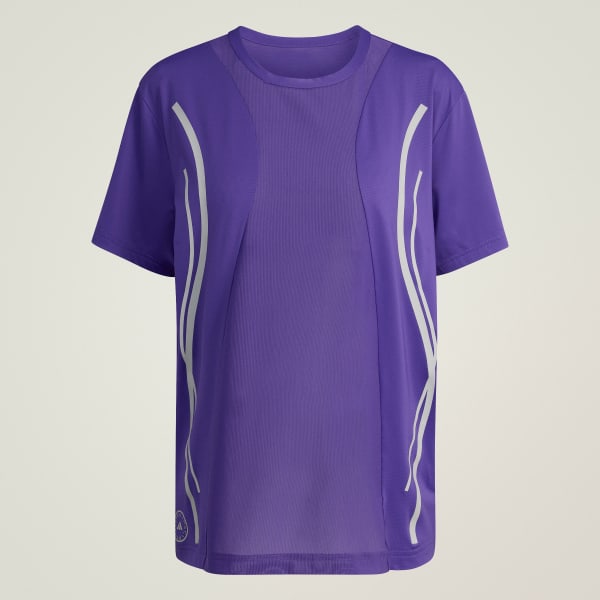 สีม่วง เสื้อวิ่ง adidas By Stella McCartney