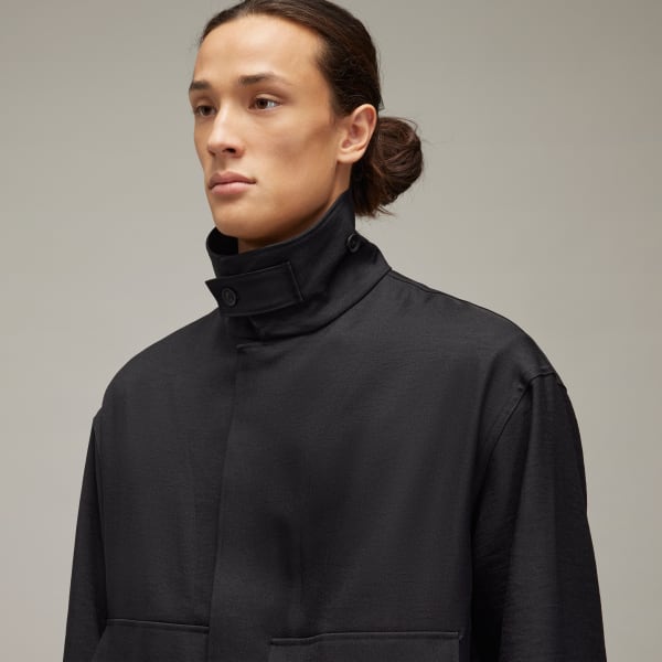 adidas Y-3 Sport Uniform Coach Jacket - Black | Free