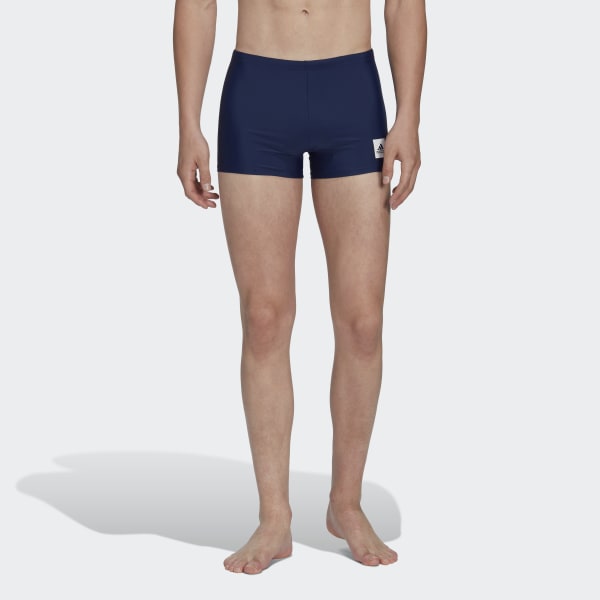 Niebieski Solid Swim Boxers
