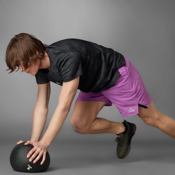 fialová Šortky Designed for Training HEAT.RDY HIIT Training