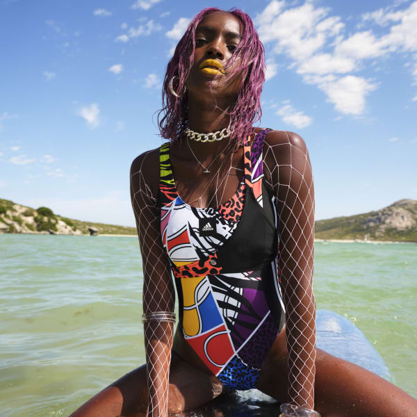 Pomarańczowy Rich Mnisi Swimsuit (Plus Size) XR585