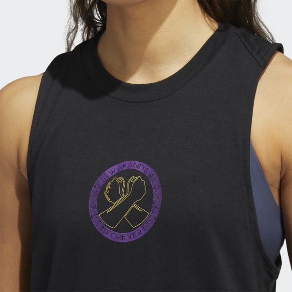 Schwarz Black Panther Graphic Tanktop TP687
