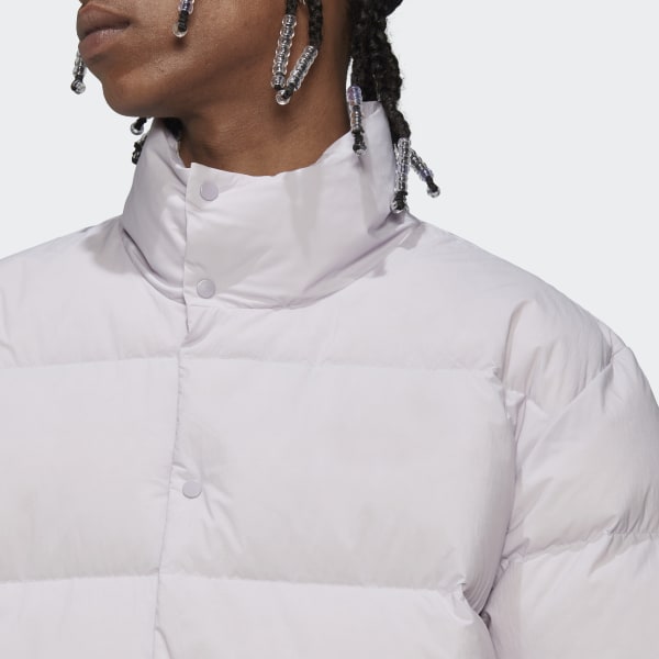 Fioletowy Puffer Jacket Z4757
