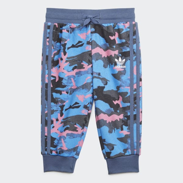 Blau Camo Hoodie-Set