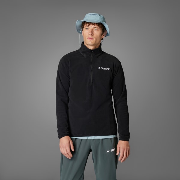 Zwart Multi Essentials Fleece Jack met Halflange Rits