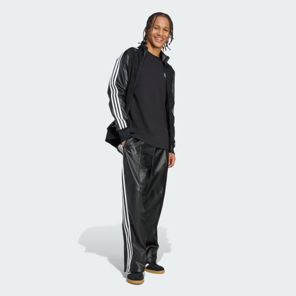 adidas × ジェレミー・スコット フェイクレザー メッシュ