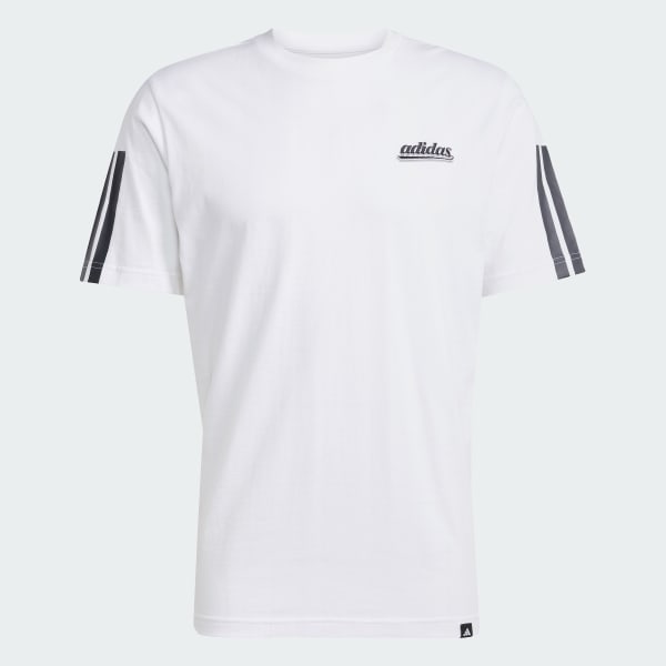 Hvid Color Script Graphic T-Shirt