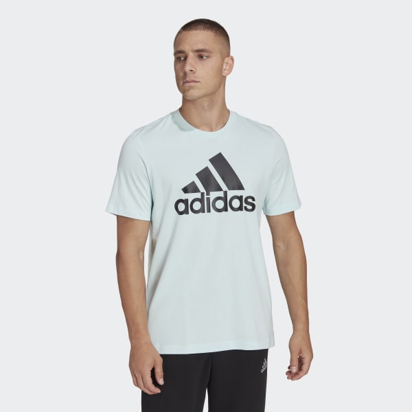 adidas Playera Essentials Logo Grande - Azul | adidas Mexico