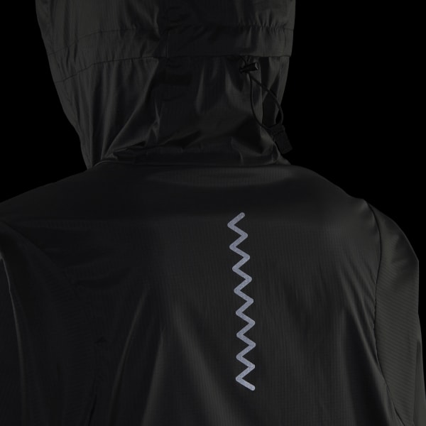 cerná Bunda Run Fast Zip Solid ZF247