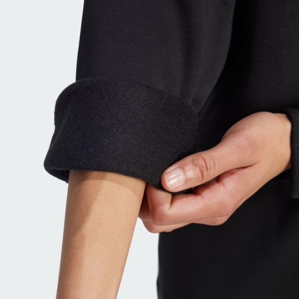 adidas Essentials 1/2 Zip Fleece Sweatshirt - Black | Free adidas Essentials 1/2 Zip Fleece Sweatshirt - Black | Free