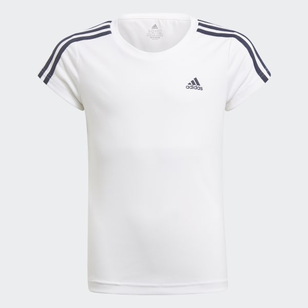 biela Tričko Designed 2 Move 3-Stripes
