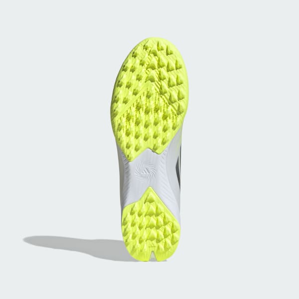 Blanco Tacos de Fútbol F50 SPARKFUSION CLUB de Corte Medio para Pasto Artificial para Mujer