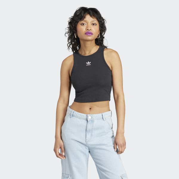 Adidas shell cropped discount tank top