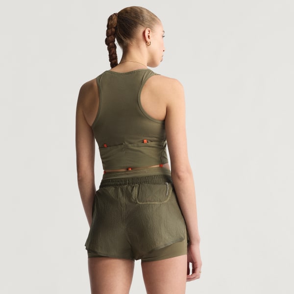 Green Adi365 H.Koumori Running Crop Top