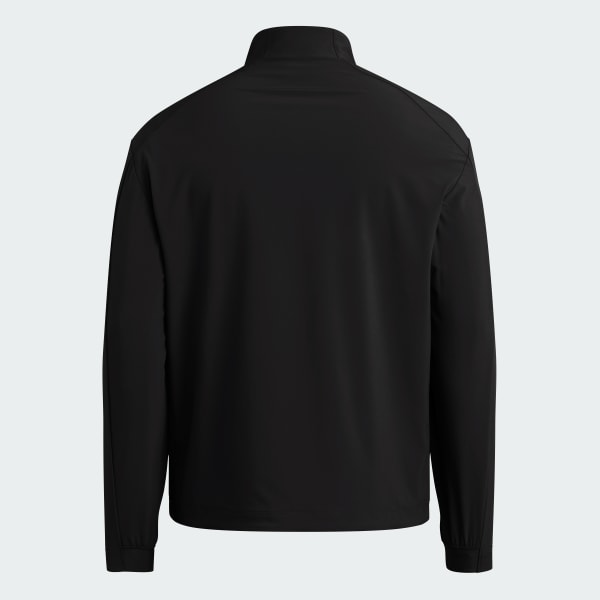 adidas FULL ZIP WOVEN TRAVEL JACKET - Black | Free Shipping with