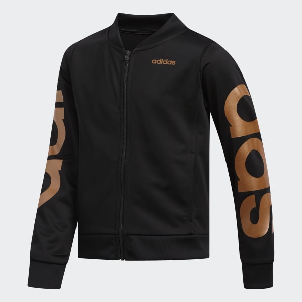 adidas jacket with logo on sleeves