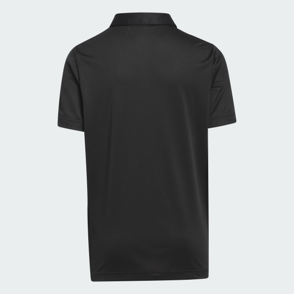Black Performance Short Sleeve Polo Shirt Kids