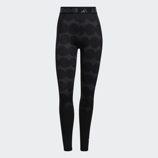 Negro Licras Largas Techfit Marimekko Pretina Alta