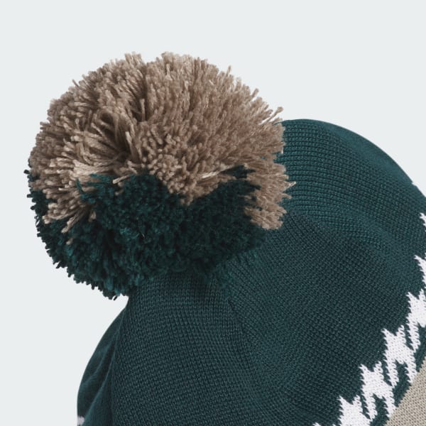 Groen COLD.RDY 3-Stripes Pom Beanie