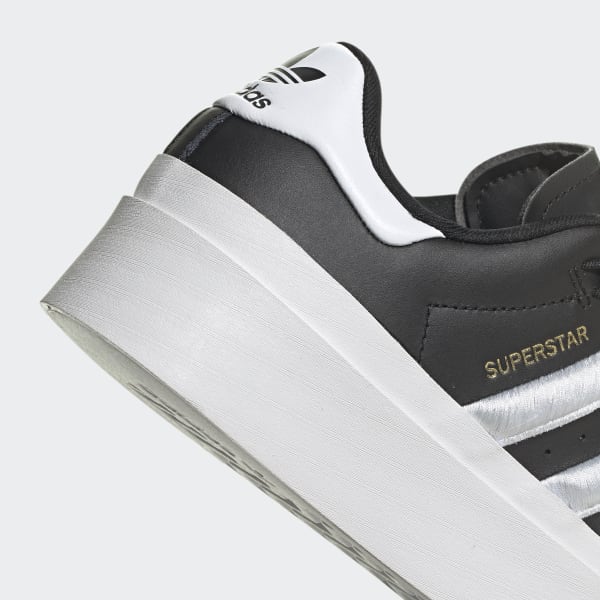 adidas Women's White & Black Superstar Bonega Sneakers