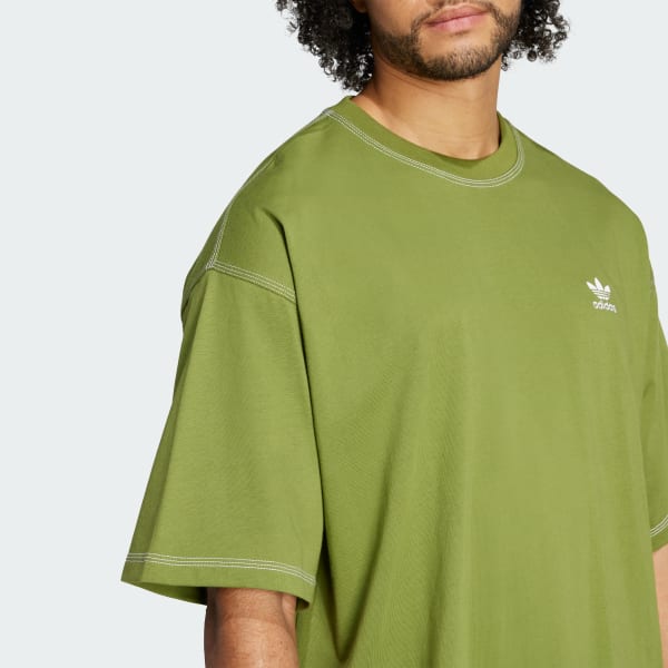 adidas Trefoil Essentials Tee - Green | Free Shipping with adiClub