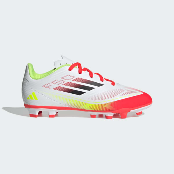 White F50 Club Firm/Multi-Ground Boots Kids