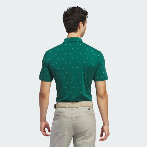 Green Go-To Mini-Crest Print Polo Shirt