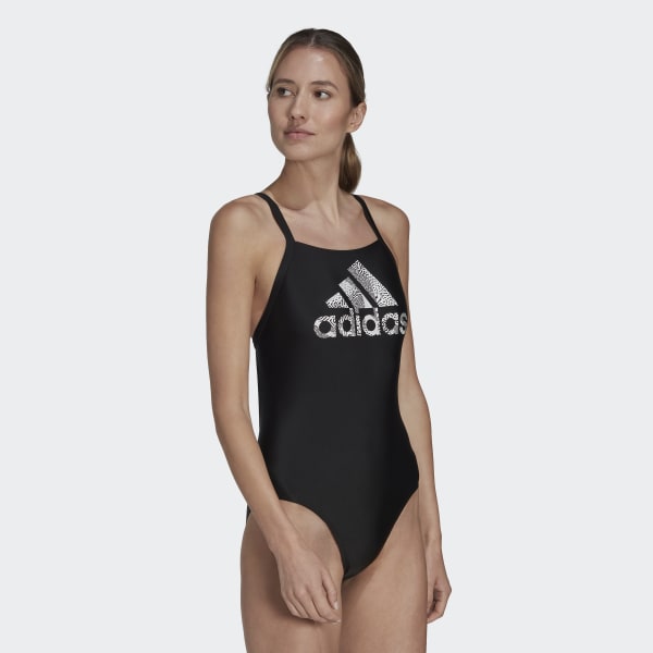 Czerń Big Logo Swimsuit