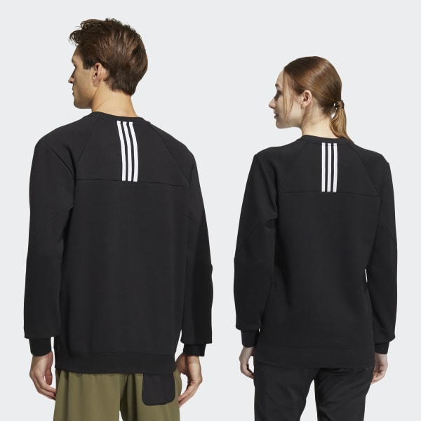 Negro Polera Terrex Logo Cuello Redondo (Unisex) FQZ10