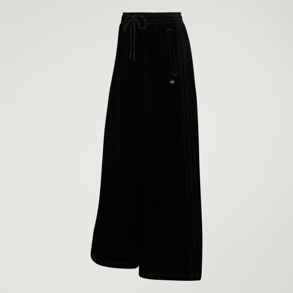 Schwarz Brushed Twill Oversized Firebird Trainingshose