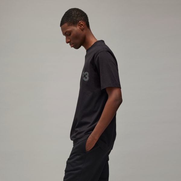Black Y-3 Logo Short Sleeve Tee