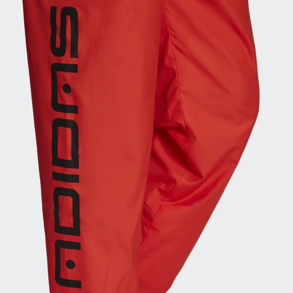 Rojo Pants Deportivos Estampados Symbol