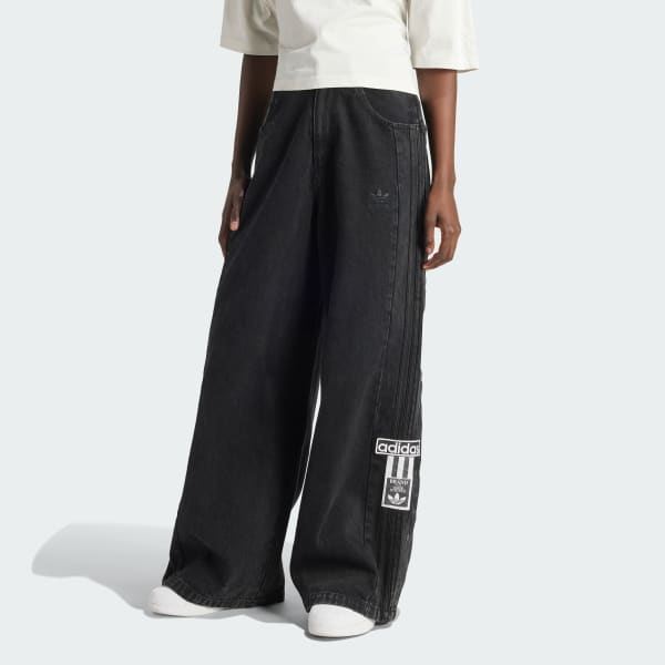 Adidas black jeans on sale